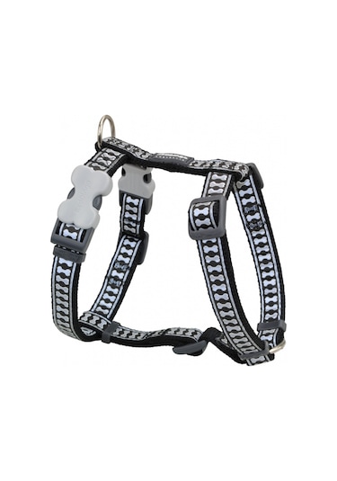 REDDİNGO REFLEKTÖRLÜ KEMİK DESENLİ SİYAH GÖĞÜS TASMASI S /15MM Çok Renkli