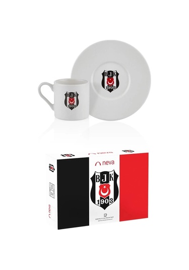 Neva N3422 Beşiktaş Arma 2'li Kahve Fincan Takımı