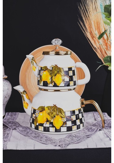 Lndcyd-9663-1 Miss Betty 2.65 Litre Emaye Çaydanlık 001