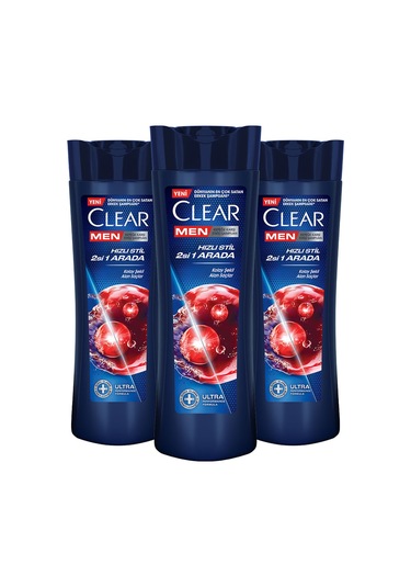 Men Kepeğe Karşı Etkili Şampuan Hızlı Stil 2si 1 Arada 350 Ml X 3