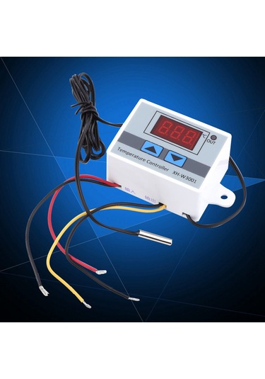 Springsun Ac220v Dijital Sıcaklık Kontrol Cihazı -50 C/+110 C Aralığı 0.1 C Hassasiyetli Abs Kasa Su Geçirmez Prob