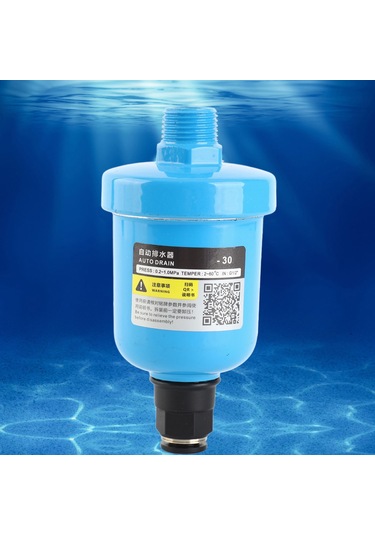 Ximistore9 Hava Sıkıştırıcı Sistemleri İçin Otomatik Su Atma Valfi G1/2" - Alüminyum Yapı, Korozyon Dayanıklı, Kolay Kurulum