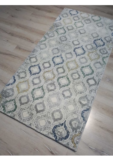 Armis Halı Ritim A353A Gri Mavi Halı Yolluk 100X200 Cm