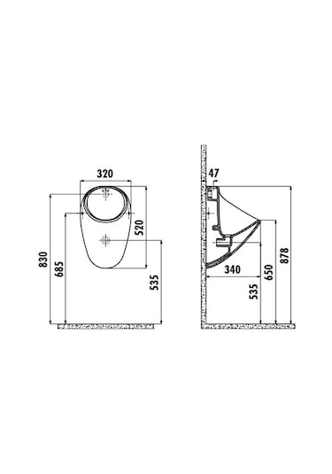 Creavit Tp635 Üstten Girişli Kendinden Sifonlu Pisuar