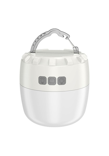 Teltree Uzun Ömürlü Led Kamp Lambası: 3 Renk Sıcaklığı, Şarj Edilebilir, Su Geçirmez, Taşınabilir Çadır Aydınlatması Bej