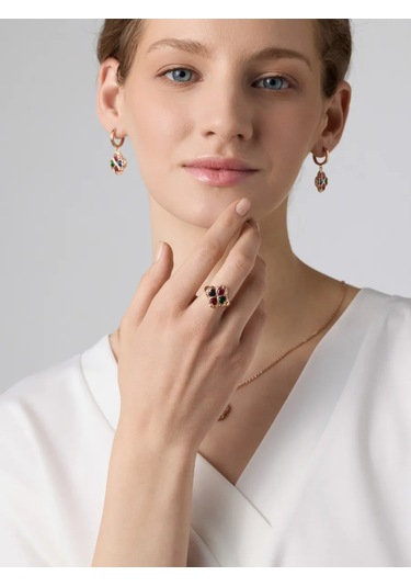 Lepta Gümüş Yüzük Altın Kaplamalı 585 Ayar 432764928 Gri