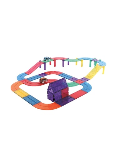 Cleverclixx Race Track Manyetik Bloklar, Intense 65 Parça