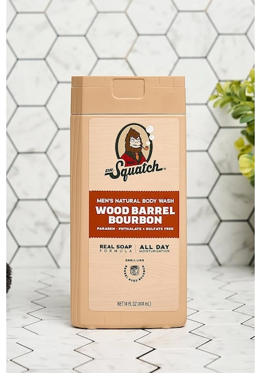 Dr. Squatch Men's Wood Barrel Bourbon Duş Jeli 414ml Baharat
