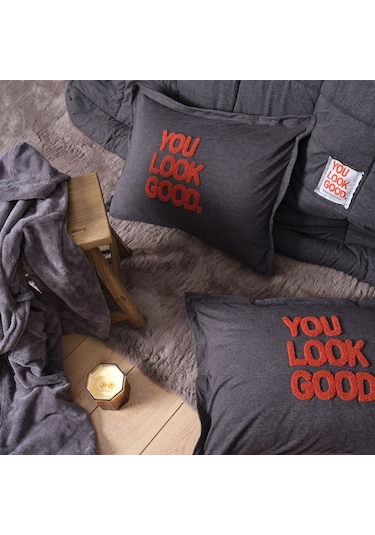 Karaca Home Motto Cotton Comfort Tek Kişilik Antrasit