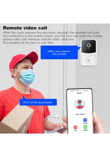 Singree Akıllı Kapı Zili X7: Gece Görüşlü, Mobil Uygulamalı, 3'ü 1 Arada Çözüm Diğer