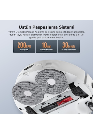 Roborock Qrevo Edge 5V1 Akıllı Robot Süpürge - Beyaz