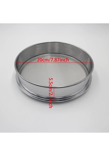 Willowhaven 304 Paslanmaz Çelik 36 Mesh Elek 20cm Bahçe Toprak Eleme