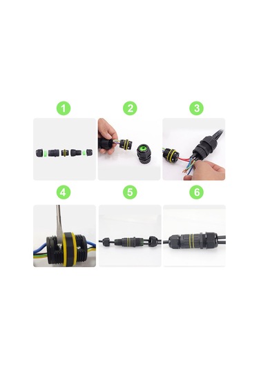 Fosenze M25-2p Ip68 Su Geçirmez Bağlantı Kutusu, Dış Mekan Kablosu İçin 1 Giriş 3 Çıkışlı, 5-9mm Giriş, 400v 40a, -40 C/+105 C, Led/solar Uygulamaları