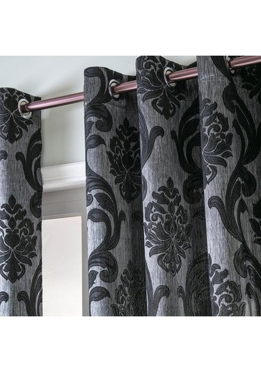 Novahub 1 Adet Jakarlı Gri Perde Balkon Kapısı 40% Yarı Karartma W150cm L200cm Ev Dekor Lozujoju Gri