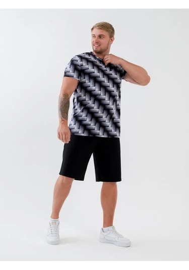 Natıvıa Baskılı Pamuklu Tişört 430229798 Siyah