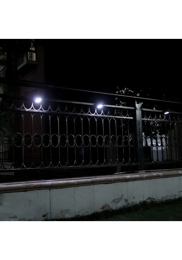 L6060-2 40leds Açık Güneş Işıkları Klipsli Hareket Sensörü Siyah Siyah