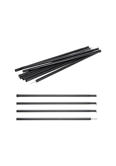 Samdoo 2 Metre Galvaniz Çelik Çadır Direği Seti - Dış Mekan İçin Dayanıklı, Yüksek Dayanımlı, Montaj Kolay, 2 Adet Direk Çok Renkli