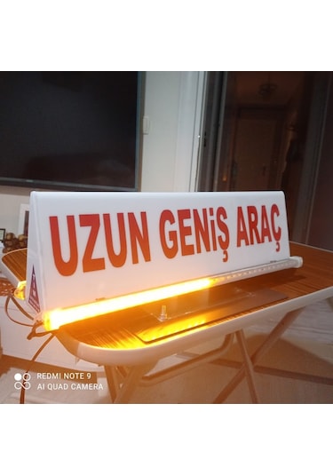 Uzun Ve Geniş Araç Tabelası (Tepe Lambası)(Led Çakarlı 12 V)