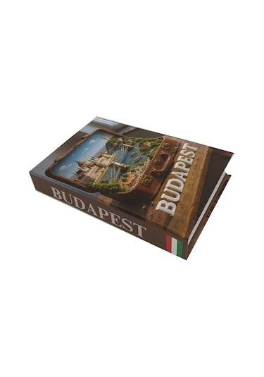 2026 -769 Budapest Dekoratif Kitap Kutusu