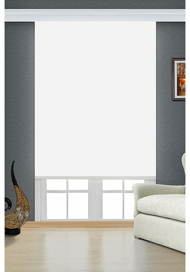 Blackout Stor Perde Beyaz