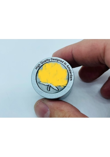 Çelik Metal 3 Parça Tütün Öğütücü Kabartmalı Desenli Grinder 30 MM