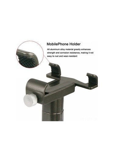 Moly Alüminyum Bisiklet Motosiklet Telefon Tutucu 55-100mm Cihaz İçin Güçlü Sabitleme - Titanyum Rengi