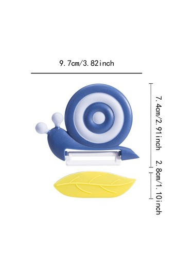 Homyl Sebze Soyucu Seramik Bıçaklı Mutfak Aleti Havuçlar Sebzeler Mavi