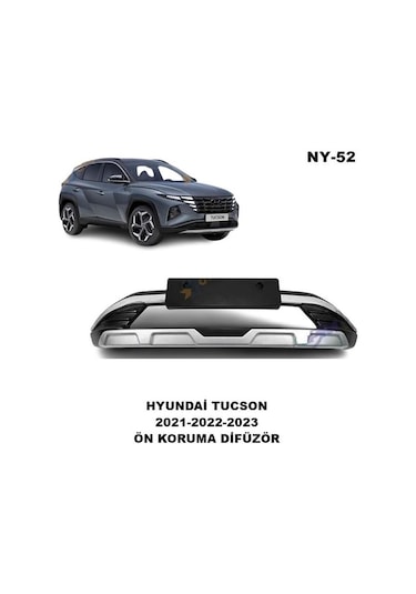 Hyundai Tucson Ön Tampon Koruma Difüzör Tucson 2021-2022-2023 Uyumlu Ön Tampon Difüzör