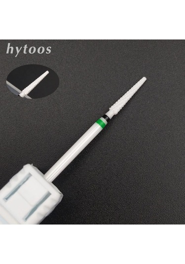 Hytoos Seramik Tırnak Matkap Ucu 3/32 "döner Tırnak Eti Temiz Çapak Uçları Manikür Elektrikli Matkap Aksesuarı Tırnak Güzellik Araçları-l358t