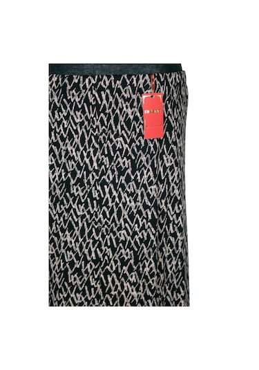 Hesna Kadın Betül 8 Parça Lastikli Astarsız Siyah Etek Desen 33 Siyah