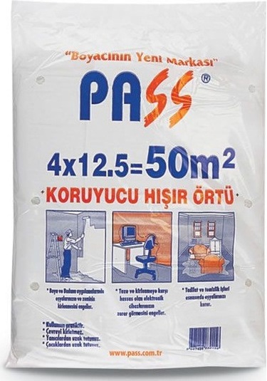 Pass Eşya Boya Koruyucu Hışır Örtü 10 M2