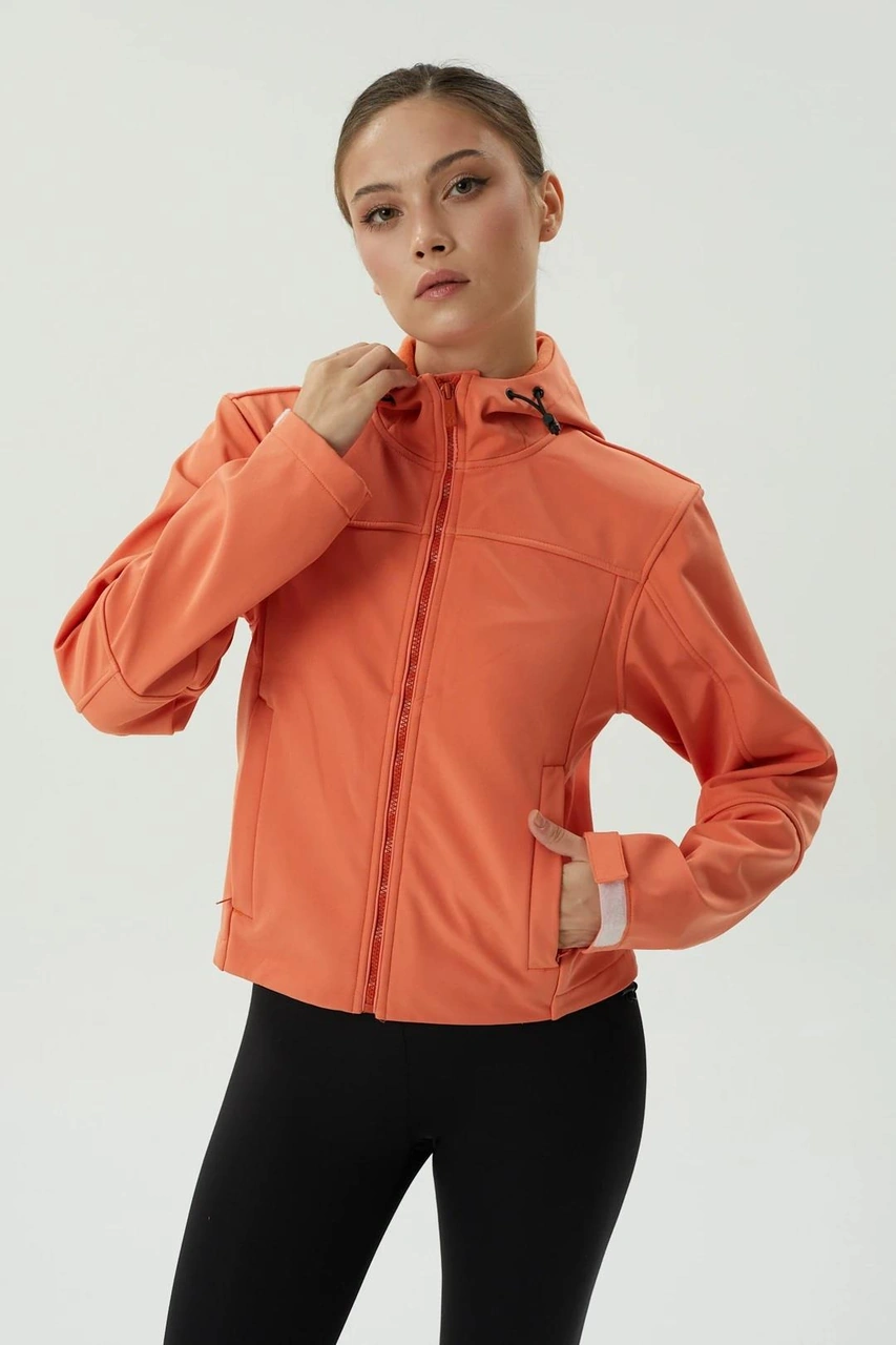 Exuma Kadın Softshell Mont-2421192 Turuncu