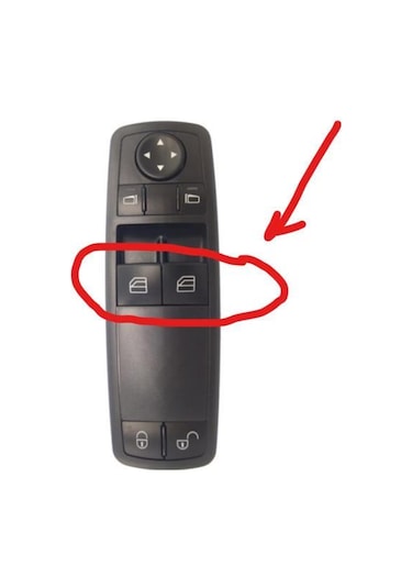 Mercedes A W169 , B W245 İçin Sürücü Tarafı Cam Düğme Kapağı