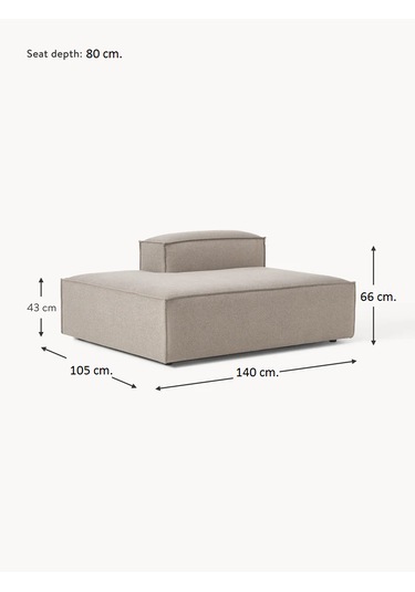 Most Mollis Sol Pro Köşe Dinlenme 10 Kahverengi Keten Kumaş Yumuş