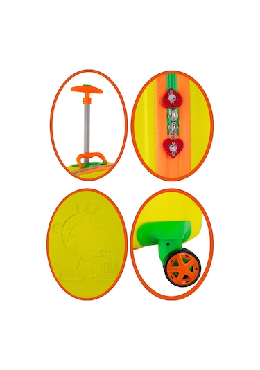 Wexta Wx-410 Disney Serisi Sarı Kız Çocuk Çocuk Valizi Sarı
