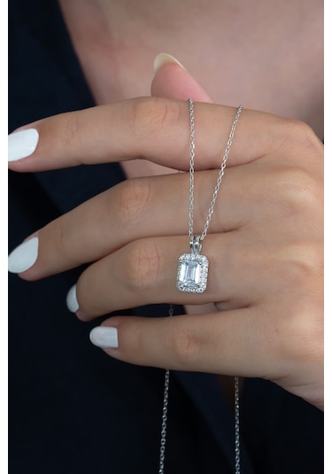 Gümüş Baget Kolye Wsn270