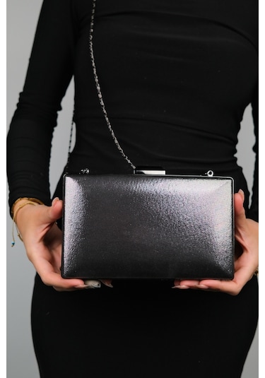 Luvishoes Toronto Platin Sıvama Kadın Abiye Çanta Çok Renkli