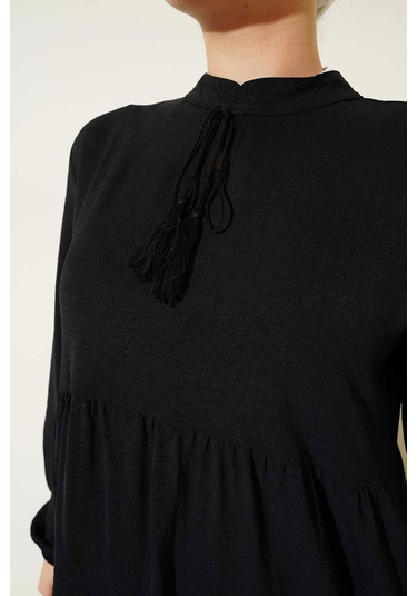 Gabria Ayrobin Elbise Siyah