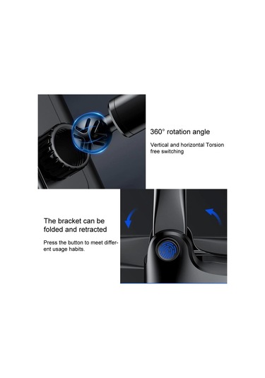 Joyroom Jr-zs219 Kablosuz Şarj 15w Vantuzlu Cep Telefonu Tutucu Siyah Çok Renkli