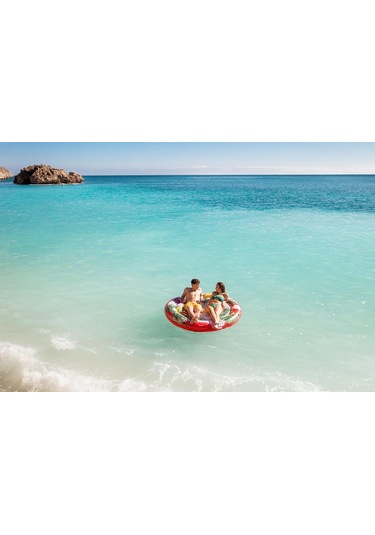 Bestway 43720 Fruit Paradise Lüks Şişirilebilir Ada, D188, İki Ki Çok Renkli