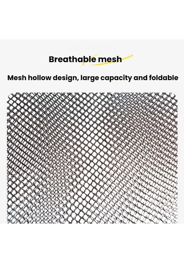 Sones Aotu At6945 Taşınabilir Büyük Kapasiteli Plaj Çantası File İskelet Kamp Çantası Siyah Siyah