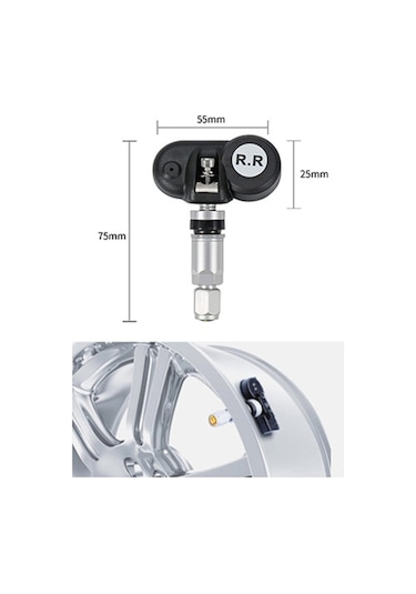 Sones Araba Yüksek Hassasiyetli Solar Şarj Lastik Basıncı İzleme Sistemi Tpms, Dahili Ses Sensörü