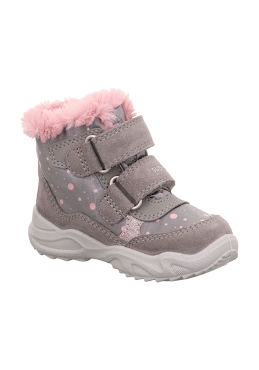 Superfit 1-009226 Glacier Çocuk Gri Gore-tex Bot Gri - Pembe