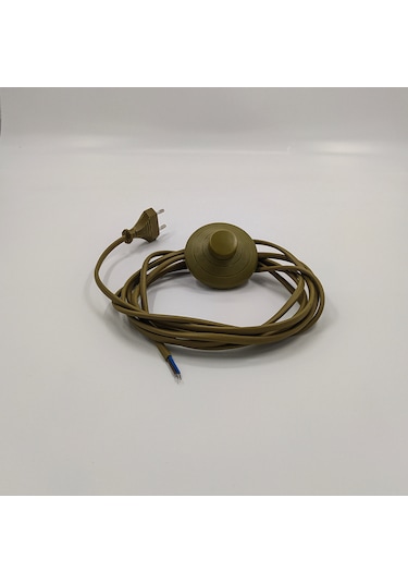 3 Metre Aç-kapa Yerpuar Anahtarlı Fişli Yeşil Renk Kablo