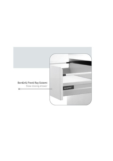 Alika-Isparta Byz 100 Cm Banyo Dolabı Beyaz