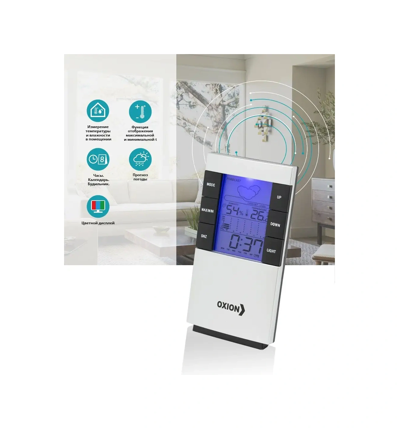 Oxion Oda Termometresi Higrometre Ve Hava Durumu Tahmini 49334335