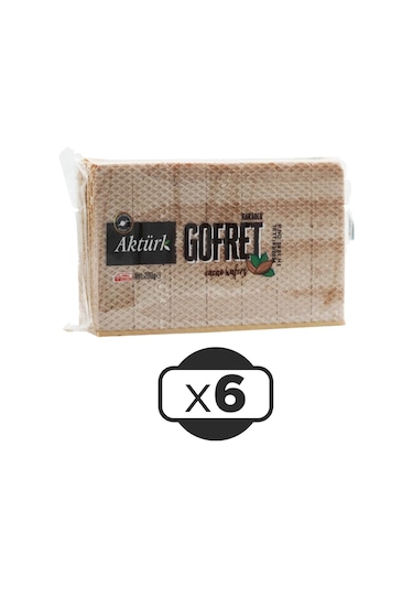 Aktürk Kakaolu Gofret 6 x 200 G