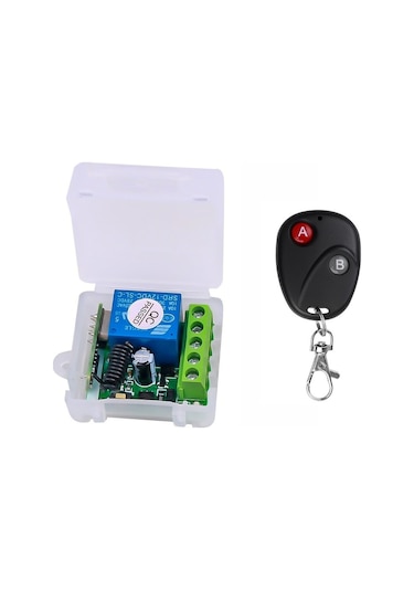 Rf Uzaktan Kumandalı Röle Kartı 433 Mhz Self Lock 12V 10A