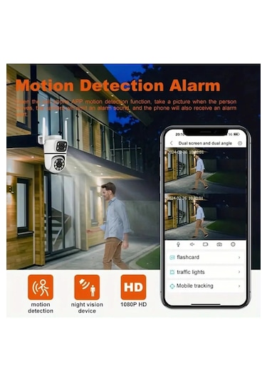 A13 Ukron 4mp Wifi Kablosuz Fullhd 360 Derece Renkli Gece Görüşlü