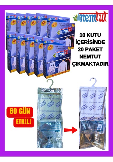 Nem Alıcı Rutubet Emici Koku Giderici Korozyon Önleyici 10 Kutu